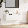 Glossy white plywood wall cabinet 100x36.5x35 cm by vidaXL, Lockers and storage cabinets - Ref: Foro24-812957, Price: 56,40 €...