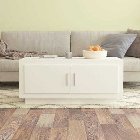 Mesa de centro madera contrachapada blanco 102x50x45 cm de vidaXL, Mesas de centro - Ref: Foro24-811808, Precio: 61,20 €, Des...