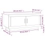 Mesa de centro madera contrachapada blanco 102x50x45 cm de vidaXL, Mesas de centro - Ref: Foro24-811808, Precio: 61,20 €, Des...