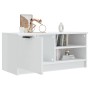 Glossy white plywood TV cabinet 80x35x36.5cm by vidaXL, TV Furniture - Ref: Foro24-811478, Price: 68,05 €, Discount: %