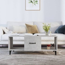 Concrete gray plywood coffee table 102x50x40 cm by vidaXL, Coffee table - Ref: Foro24-812703, Price: 51,57 €, Discount: %