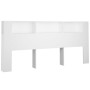 White headboard furniture 220x18.5x104.5 cm by vidaXL, Headboards and footboards - Ref: Foro24-811961, Price: 77,94 €, Discou...