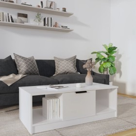 Weiß glänzender Couchtisch aus Holzwerkstoff 102x50x36 cm von vidaXL, Couchtisch - Ref: Foro24-811355, Preis: 57,83 €, Rabatt: %