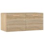 Sonoma oak engineered wood wall cabinet 80x35x36.5 cm by vidaXL, Shelves and shelves - Ref: Foro24-812927, Price: 54,46 €, Di...