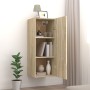 Sonoma oak engineered wood wall cabinet 34.5x34x90cm by vidaXL, Shelves and shelves - Ref: Foro24-812441, Price: 52,36 €, Dis...