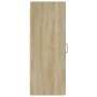 Sonoma oak engineered wood wall cabinet 34.5x34x90cm by vidaXL, Shelves and shelves - Ref: Foro24-812441, Price: 52,36 €, Dis...