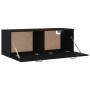 Black plywood wall cabinet 100x36.5x35 cm by vidaXL, Lockers and storage cabinets - Ref: Foro24-812952, Price: 59,99 €, Disco...