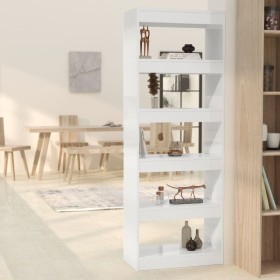 Glossy white engineered wood shelf/divider 60x30x166 cm by vidaXL, Bookcases and shelves - Ref: Foro24-811679, Price: 82,16 €...