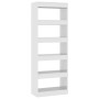 Glossy white engineered wood shelf/divider 60x30x166 cm by vidaXL, Bookcases and shelves - Ref: Foro24-811679, Price: 82,44 €...