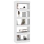 Glossy white engineered wood shelf/divider 60x30x166 cm by vidaXL, Bookcases and shelves - Ref: Foro24-811679, Price: 82,44 €...