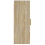 Armario de pared madera contrachapada color roble 34,5x34x90 cm de vidaXL, Estantes y estanterías - Ref: Foro24-812432, Preci...