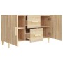 Aparador de madera de ingeniería roble Sonoma 100x36x60 cm de vidaXL, Aparadores - Ref: Foro24-812513, Precio: 91,11 €, Descu...