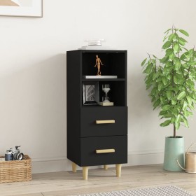 Black plywood sideboard 34.5x34x90 cm by vidaXL, Sideboards - Ref: Foro24-812358, Price: 59,99 €, Discount: %