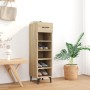 Shoe cabinet made of Sonoma oak plywood 30x35x105 cm by vidaXL, Shoe racks and shoe organizers - Ref: Foro24-812810, Price: 6...