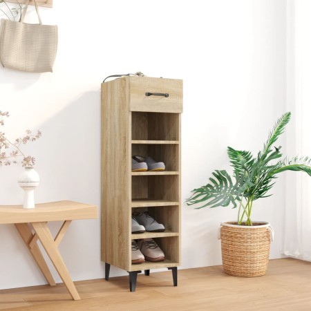 Shoe cabinet made of Sonoma oak plywood 30x35x105 cm by vidaXL, Shoe racks and shoe organizers - Ref: Foro24-812810, Price: 6...