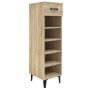 Mueble zapatero madera contrachapada roble Sonoma 30x35x105 cm de vidaXL, Zapateros y organizadores de calzado - Ref: Foro24-...