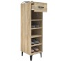 Shoe cabinet made of Sonoma oak plywood 30x35x105 cm by vidaXL, Shoe racks and shoe organizers - Ref: Foro24-812810, Price: 6...