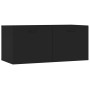 Armario de pared madera contrachapada negro 80x35x36,5 cm de vidaXL, Estantes y estanterías - Ref: Foro24-812934, Precio: 52,...