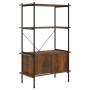 Plywood and steel 4-level shelving cabinet 80x40x130 cm by vidaXL, Bookcases and shelves - Ref: Foro24-336354, Price: 103,70 ...