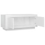 Mesa de centro madera contrachapada blanco brillo 102x50x45 cm de vidaXL, Mesas de centro - Ref: Foro24-811814, Precio: 74,35...