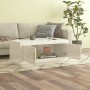 Glossy white plywood coffee table 102x50x45 cm by vidaXL, Coffee table - Ref: Foro24-811814, Price: 60,99 €, Discount: %