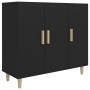 Aparador de madera de ingeniería negro 90x34x80 cm de vidaXL, Aparadores - Ref: Foro24-812493, Precio: 95,36 €, Descuento: %