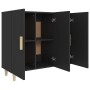 Aparador de madera de ingeniería negro 90x34x80 cm de vidaXL, Aparadores - Ref: Foro24-812493, Precio: 95,36 €, Descuento: %