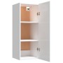 Glossy white plywood wall cabinet 34.5x34x90 cm by vidaXL, Shelves and shelves - Ref: Foro24-812435, Price: 41,16 €, Discount: %