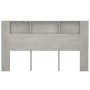 Concrete gray headboard furniture 180x18.5x104.5 cm by vidaXL, Headboards and footboards - Ref: Foro24-811947, Price: 73,99 €...