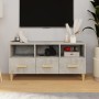 Mueble de TV madera de ingeniería gris hormigón 102x36x50 cm de vidaXL, Muebles TV - Ref: Foro24-812604, Precio: 69,79 €, Des...