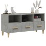 Mueble de TV madera de ingeniería gris hormigón 102x36x50 cm de vidaXL, Muebles TV - Ref: Foro24-812604, Precio: 69,99 €, Des...