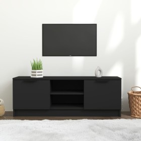 Black plywood TV cabinet 102x35x36.5 cm by vidaXL, TV Furniture - Ref: Foro24-811512, Price: 66,66 €, Discount: %