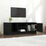 Mueble de TV madera contrachapada negro 102x35x36,5 cm de vidaXL, Muebles TV - Ref: Foro24-811512, Precio: 66,66 €, Descuento: %