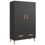 Aparador de madera de ingeniería negro 70x31x115 cm de vidaXL, Aparadores - Ref: Foro24-812529, Precio: 105,43 €, Descuento: %