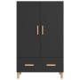 Aparador de madera de ingeniería negro 70x31x115 cm de vidaXL, Aparadores - Ref: Foro24-812529, Precio: 105,43 €, Descuento: %