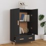 Aparador de madera de ingeniería negro 70x31x115 cm de vidaXL, Aparadores - Ref: Foro24-812529, Precio: 105,43 €, Descuento: %