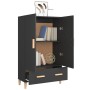 Aparador de madera de ingeniería negro 70x31x115 cm de vidaXL, Aparadores - Ref: Foro24-812529, Precio: 105,43 €, Descuento: %