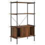 Plywood and steel 4-level shelving cabinet 80x40x130 cm by vidaXL, Bookcases and shelves - Ref: Foro24-336354, Price: 103,70 ...