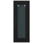 Black engineered wood wall cabinet 34.5x34x90 cm by vidaXL, Sideboards - Ref: Foro24-812457, Price: 53,99 €, Discount: %