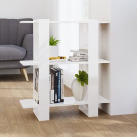 Glänzend weißes Regal/Raumteiler 80x30x87 cm von vidaXL, Bücherregale und Regale - Ref: Foro24-811589, Preis: 35,89 €, Rabatt: %