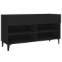 Black plywood shoe cabinet 102x35x55 cm by vidaXL, Shoe racks and shoe organizers - Ref: Foro24-812826, Price: 93,01 €, Disco...