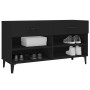 Black plywood shoe cabinet 102x35x55 cm by vidaXL, Shoe racks and shoe organizers - Ref: Foro24-812826, Price: 93,01 €, Disco...