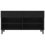 Black plywood shoe cabinet 102x35x55 cm by vidaXL, Shoe racks and shoe organizers - Ref: Foro24-812826, Price: 93,01 €, Disco...