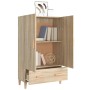 Aparador madera contrachapada roble Sonoma 70x31x115 cm de vidaXL, Aparadores - Ref: Foro24-812531, Precio: 96,58 €, Descuent...