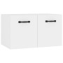 Wall-mounted cabinet in glossy white engineered wood, 80x36.5x35 cm by vidaXL, Shelves and shelves - Ref: Foro24-812939, Pric...