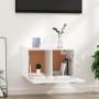 Wall-mounted cabinet in glossy white engineered wood, 80x36.5x35 cm by vidaXL, Shelves and shelves - Ref: Foro24-812939, Pric...