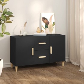 Aparador de madera de ingeniería negro 100x36x60 cm de vidaXL, Aparadores - Ref: Foro24-812511, Precio: 81,69 €, Descuento: %