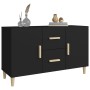 Aparador de madera de ingeniería negro 100x36x60 cm de vidaXL, Aparadores - Ref: Foro24-812511, Precio: 81,01 €, Descuento: %