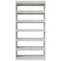 Plywood gray concrete shelf 100x30x198 cm by vidaXL, Bookcases and shelves - Ref: Foro24-811776, Price: 126,92 €, Discount: %