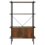 Plywood and steel 4-level shelving cabinet 80x40x130 cm by vidaXL, Bookcases and shelves - Ref: Foro24-336354, Price: 103,70 ...